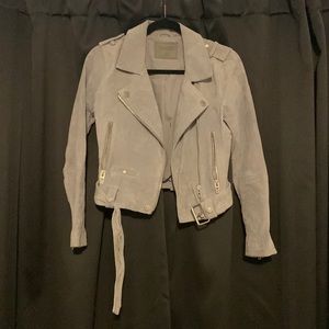 BLANK NYC leather/motto jacket